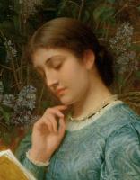 Charles Edward Perugini - Girl Reading